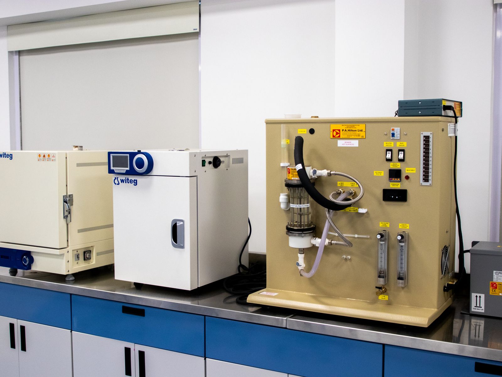 Laboratory with manufacturing and test equipment